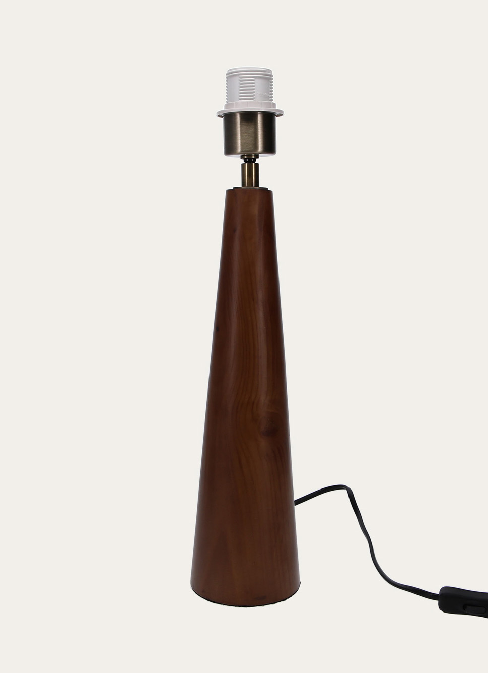 PIED DE LAMPEEN BOIS FORME CONIQUE BOIS