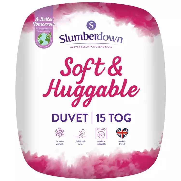 Slumberdown Soft & Huggable 15 Tog Duvet - Single