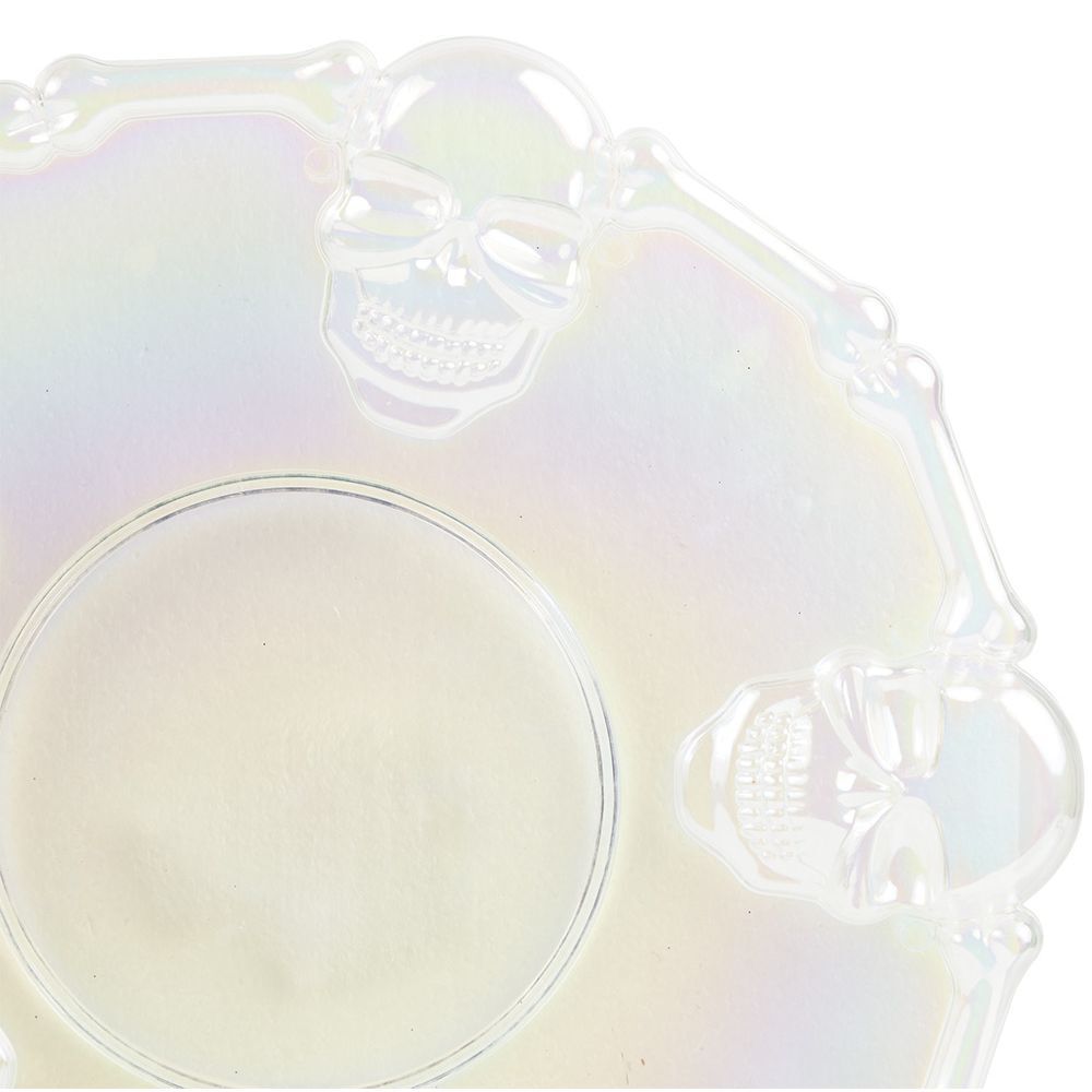 Assiette Halloween transparente crâne