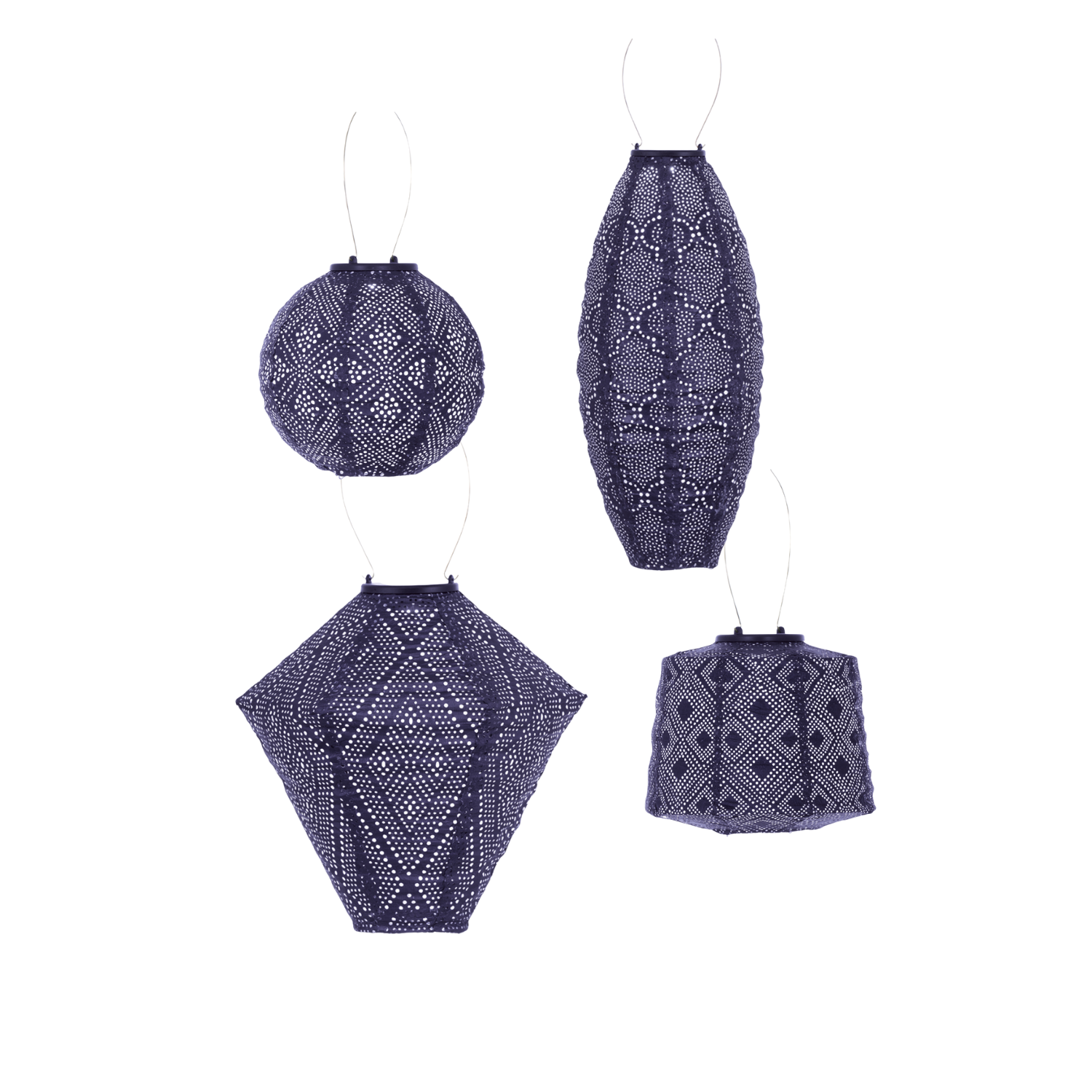 Lumiz solar lampion - future dusk set - 4 stuks
