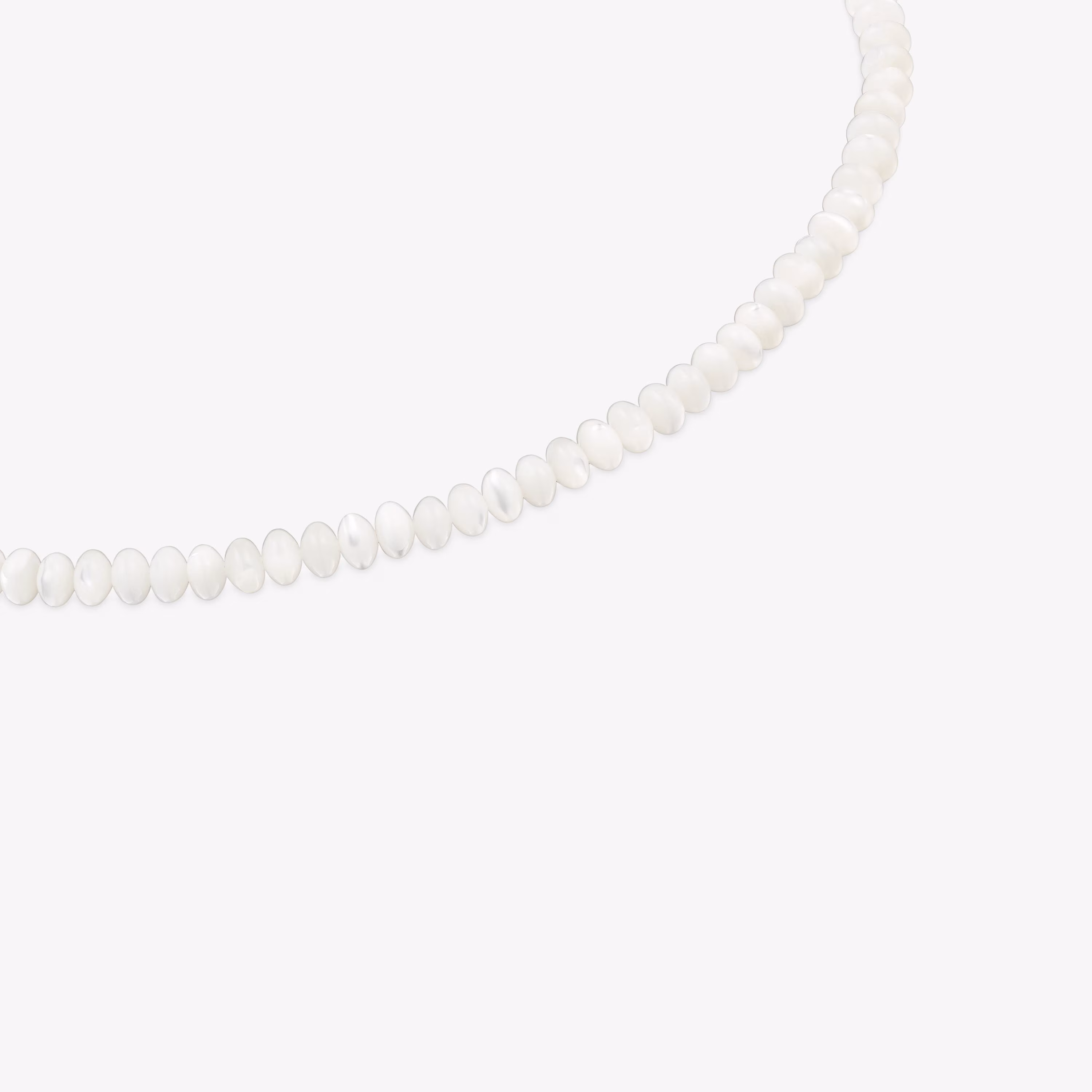 Collar corto de plata y nácar Basic Colors