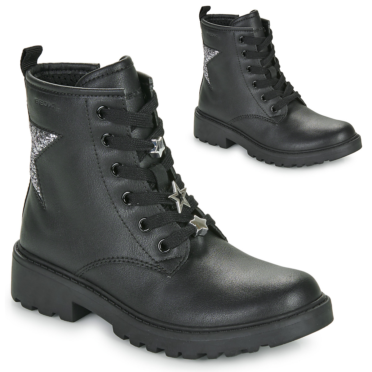 Geox - J CASEY GIRL - Black / Silver