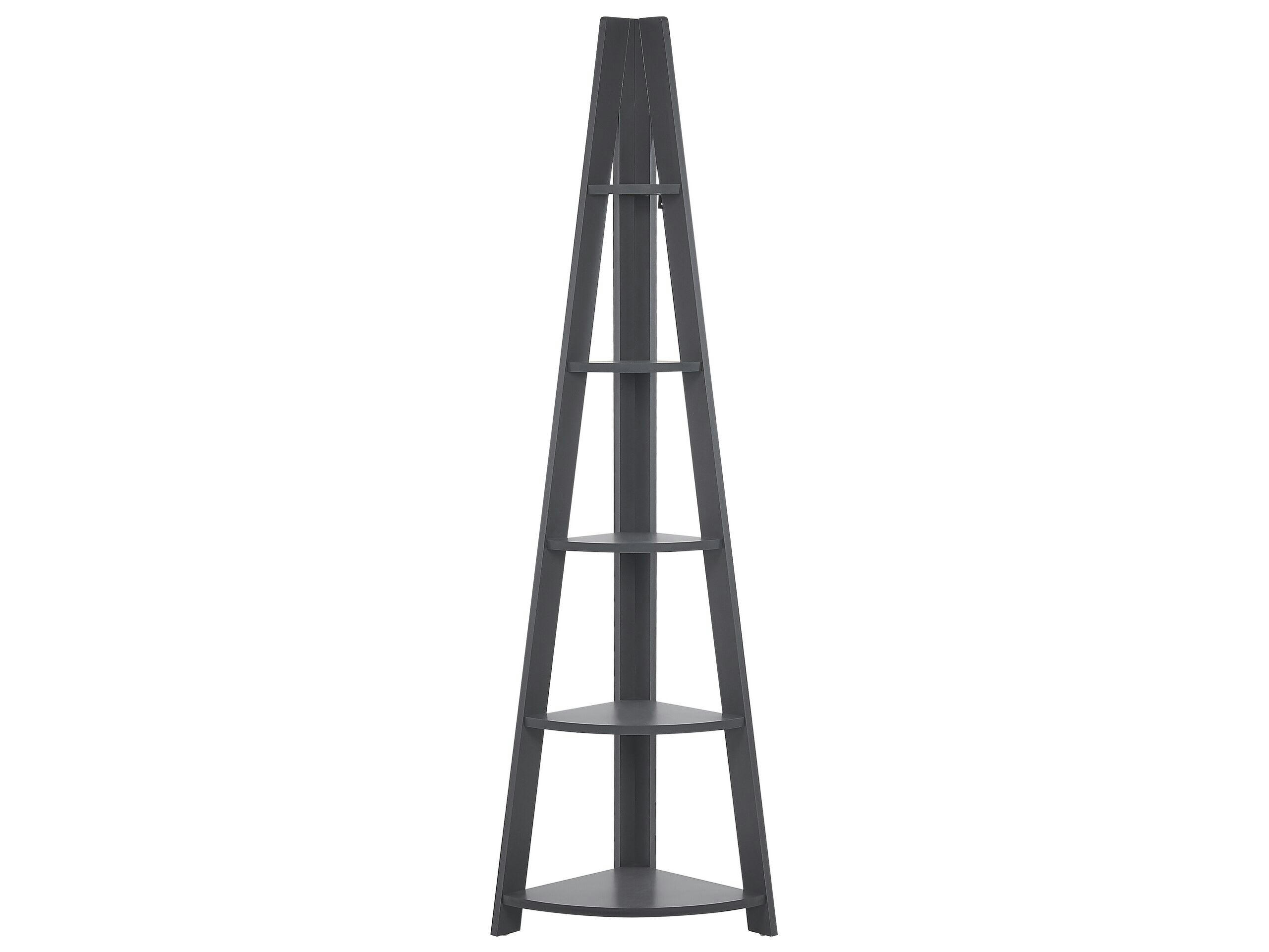 MOBILE SOLO - Étagère d'angle 5 niveaux gris