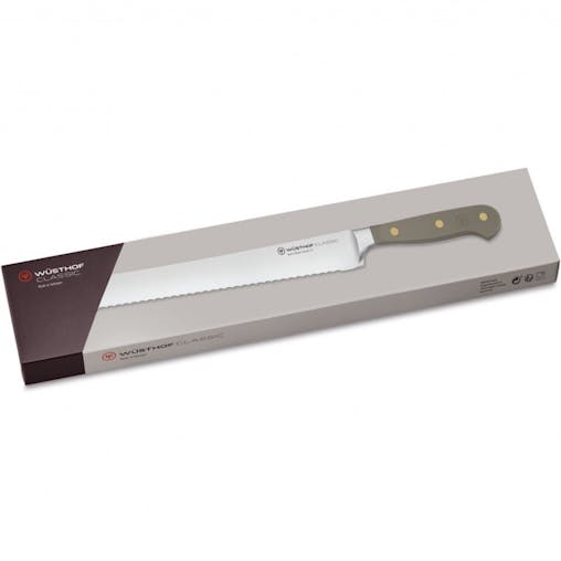 Wusthof Classic Double Serrated Bread 23cm Knife | Velvet Oyster