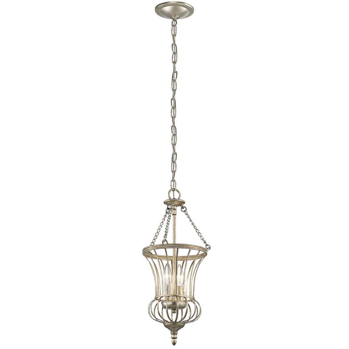 Lampa wisząca postarzane jasne złoto Calla 2xE14x60W Kichler