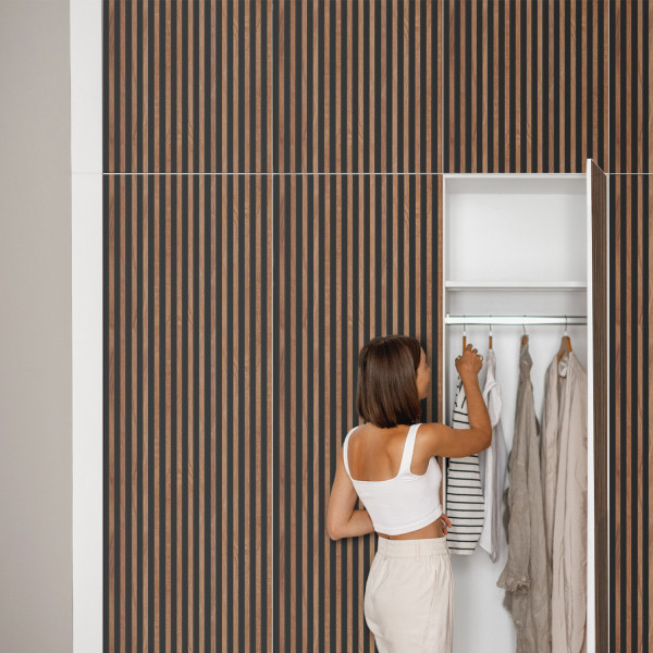 Okleina na meble Drewniane listwy 50x100 Folia samoprzylepna DIY