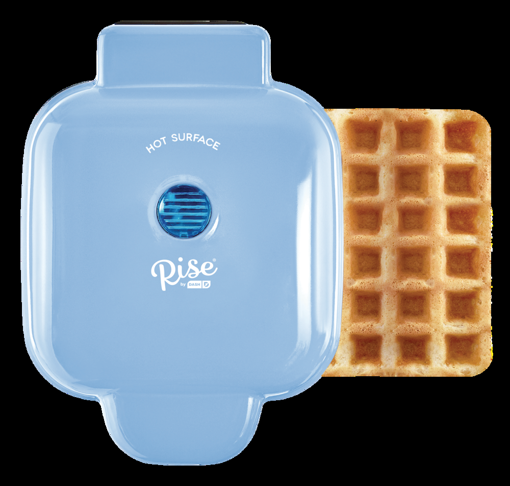 Dash Square Compact Mini, Non-Stick Waffle Maker, Blue