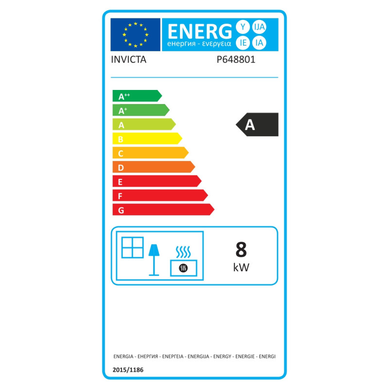 Poêle à bois Borée 7,5 kW INVICTA