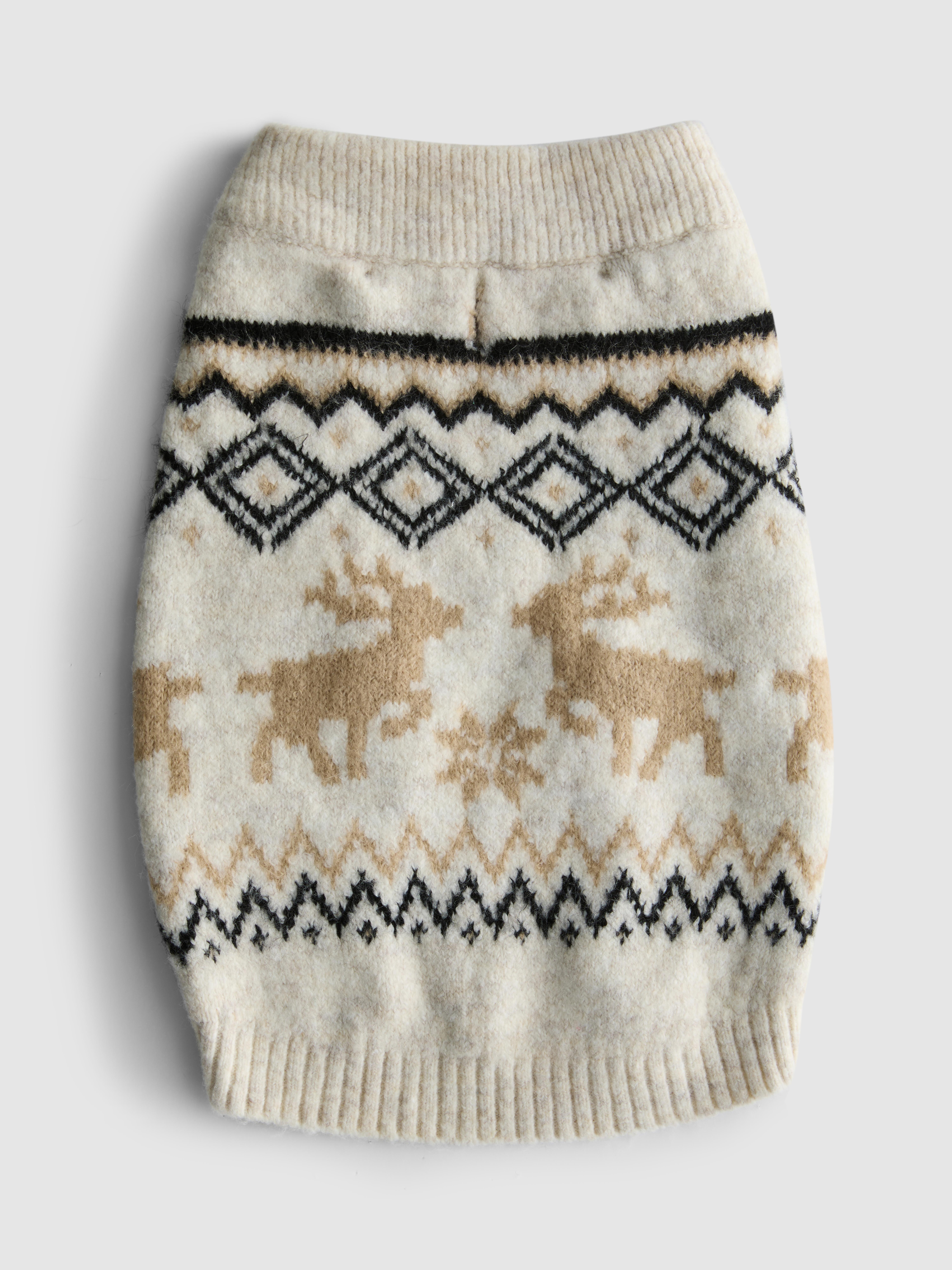 Pet Reindeer Fair Isle Family Christmas Sweater