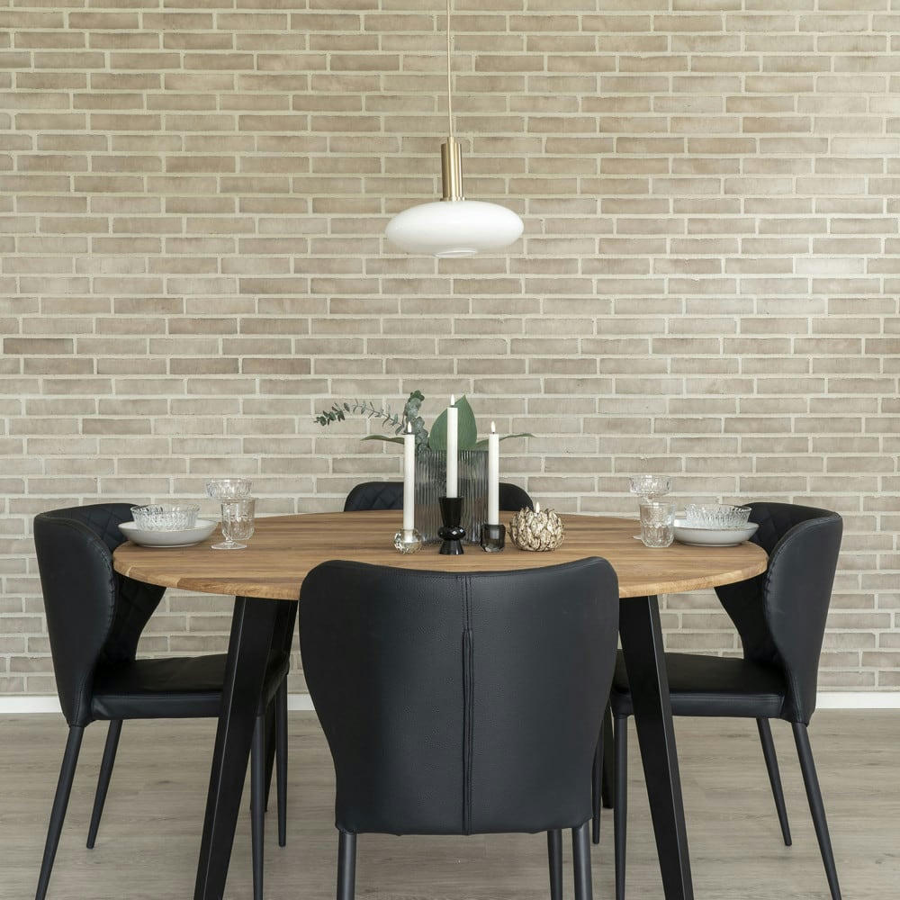 CHELSEA - Suspension elipse en verre blanc