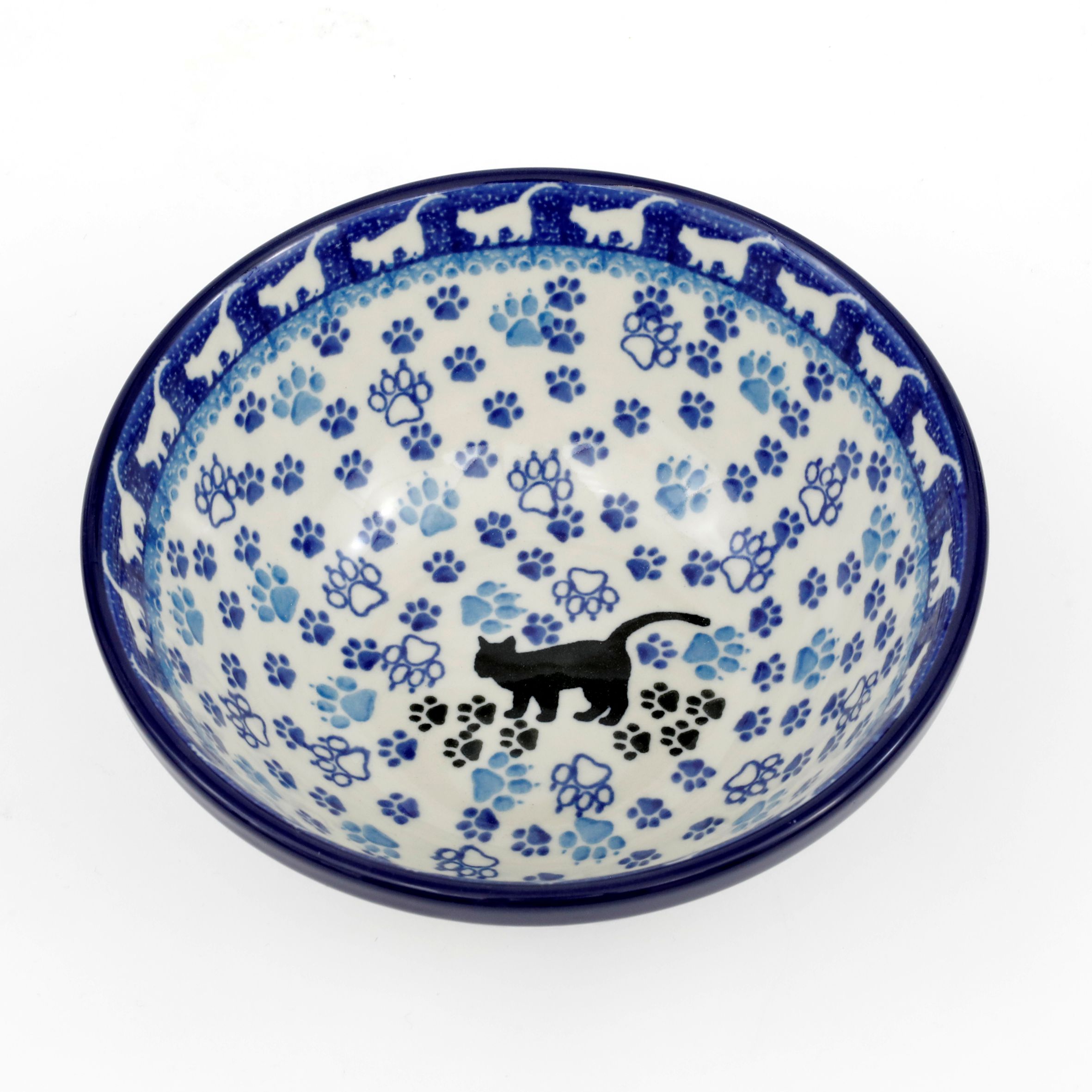 Miska ceramiczna 058 h-7,5cm  1771X Czarny kot
