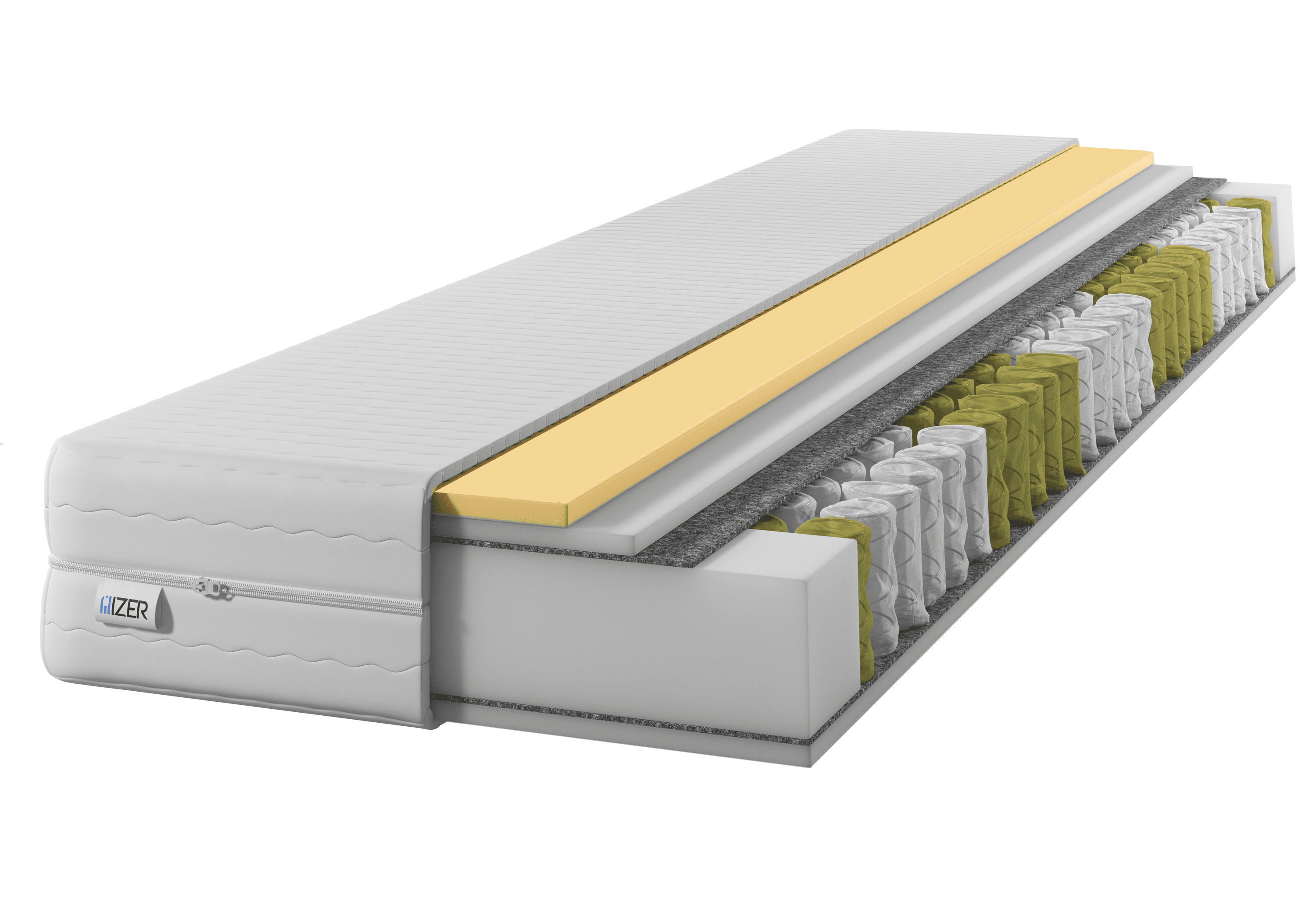 Materac sprężynowy GOLD   VISCO70x200 22cm|7-stref | H2/H3 |