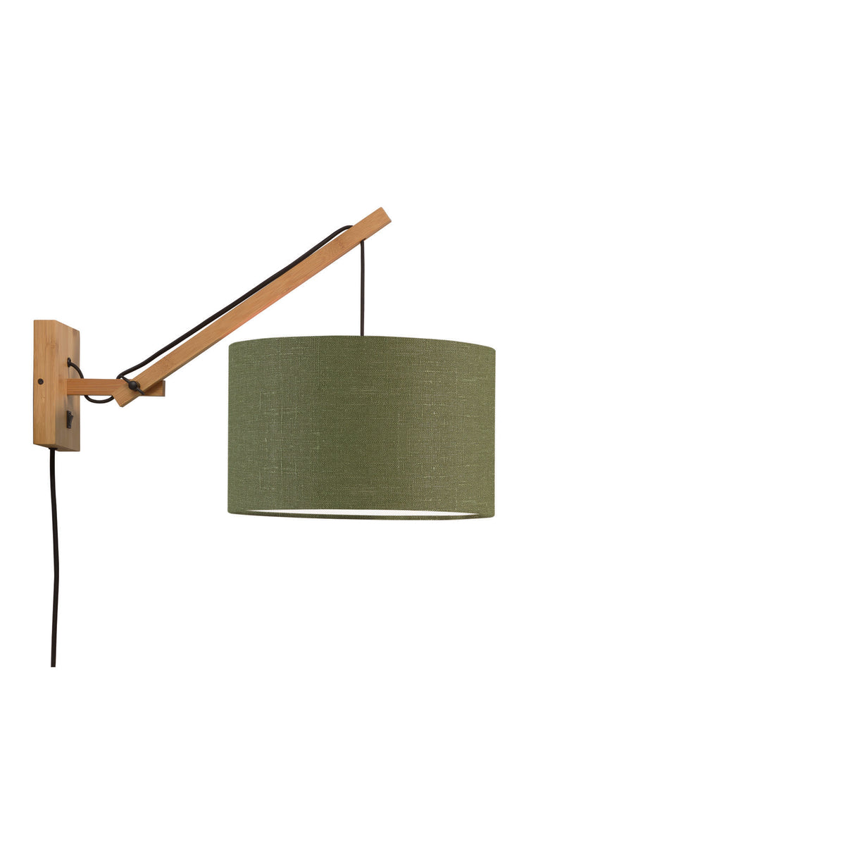GOOD&MOJO wandlamp Andes - bruin - Ø32cm