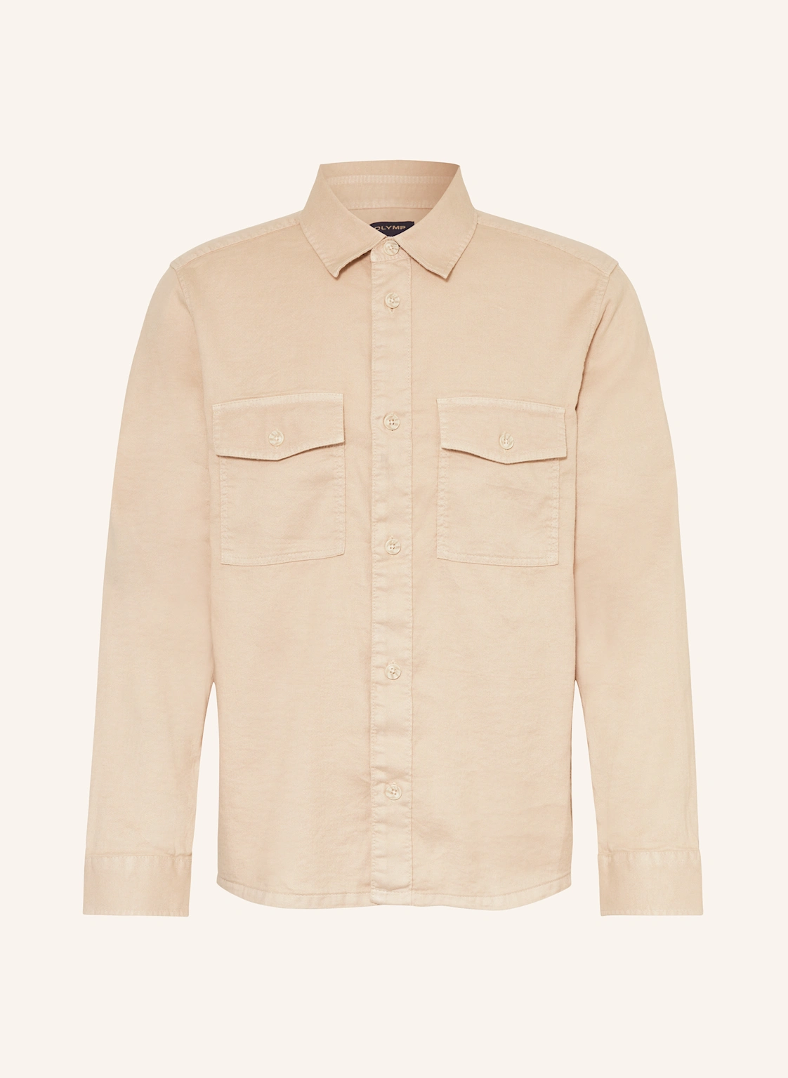 OLYMP Overshirt Casual regular fit mit Leinen
