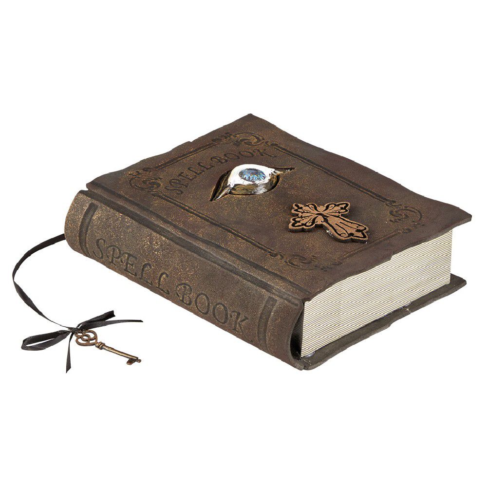 Livre de sort Halloween sonore et lumineux avec clé