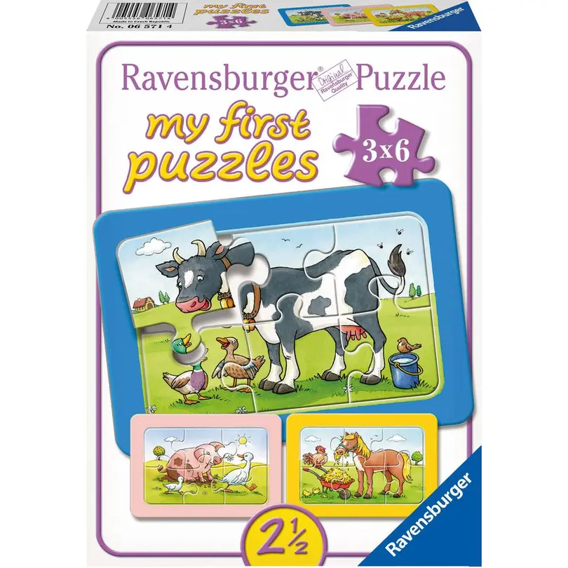 Puzzle 3er-Set Gute Tierfreunde