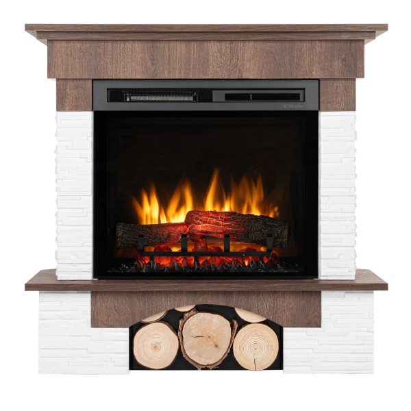 Kominek elektryczny Porto 23" XHD W01-Orzech Warmtec