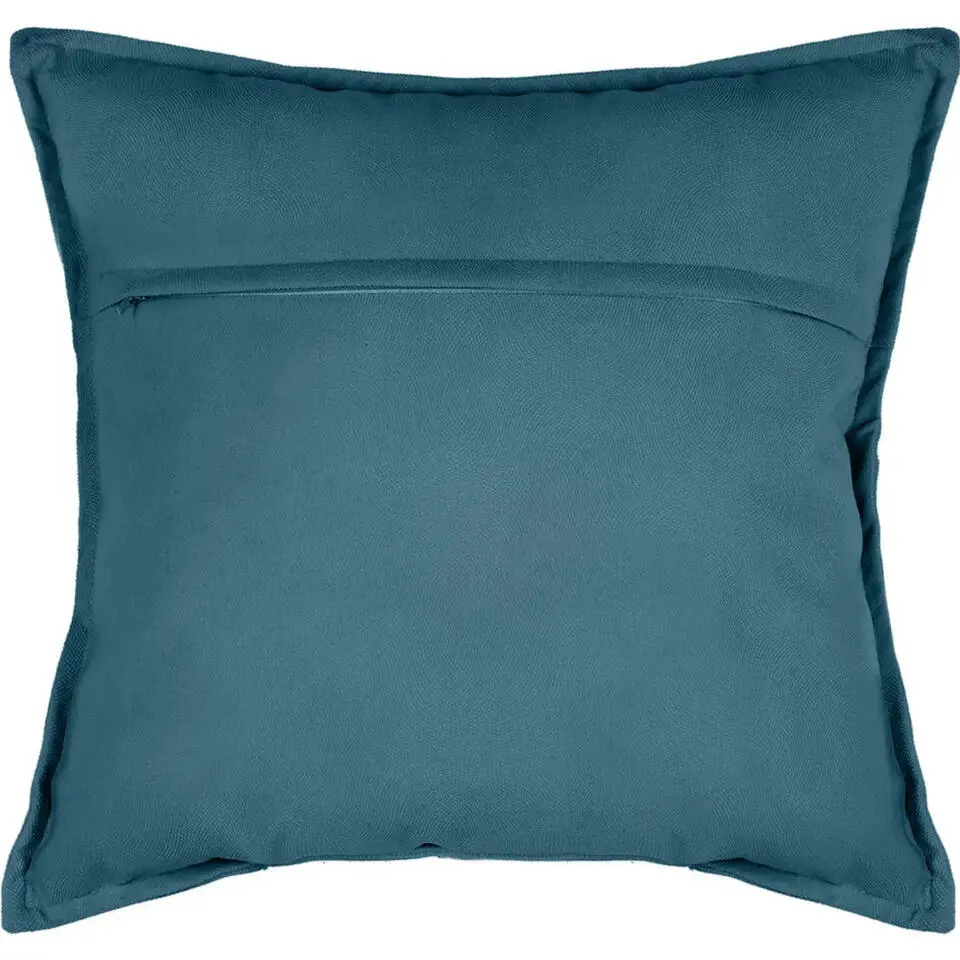 Atmosphera Bank/sierkussens Sophia - 53 x 53 cm - Blauw