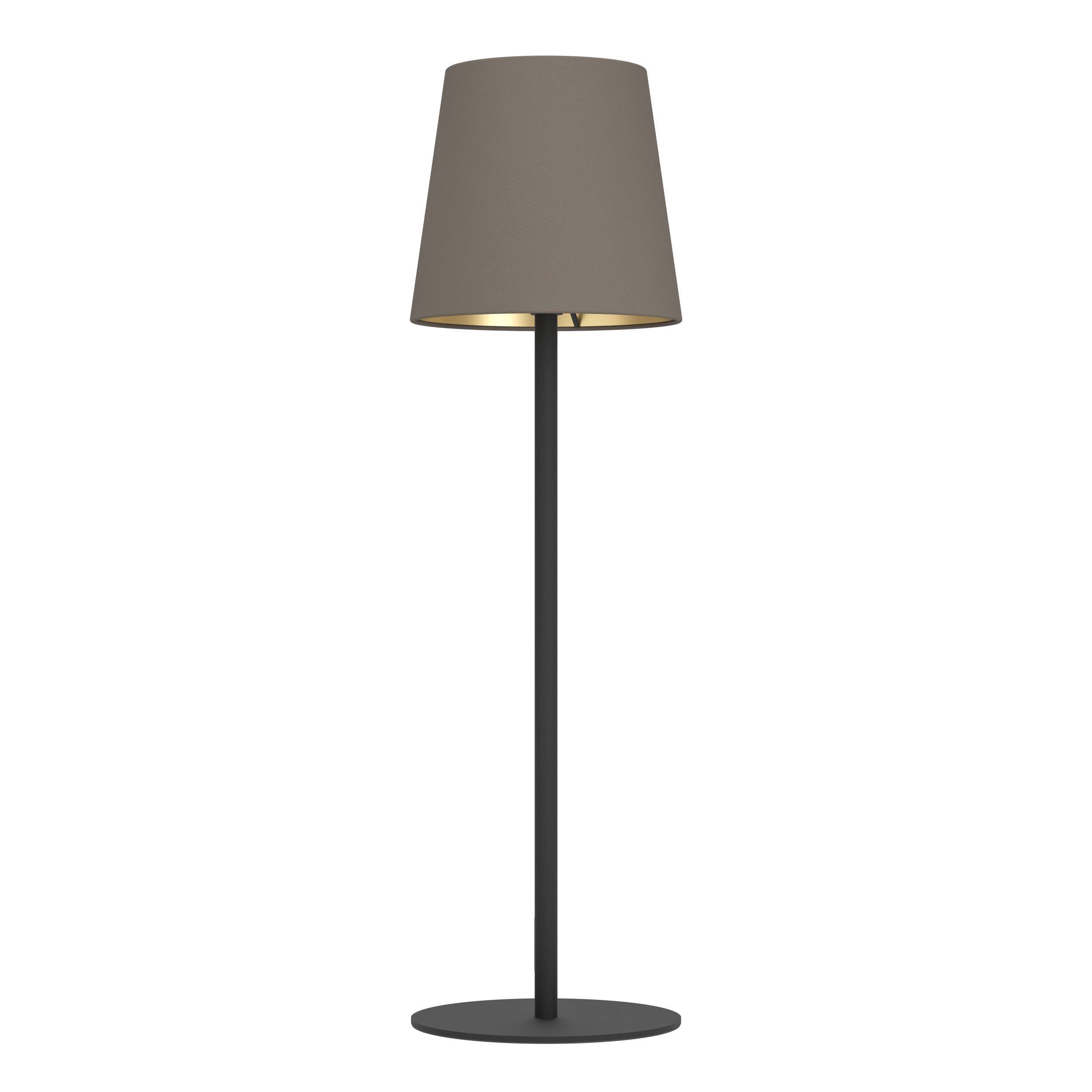 EGLO tafellamp Fiorana - e14 - 53 cm - zwart/cappucino/goud