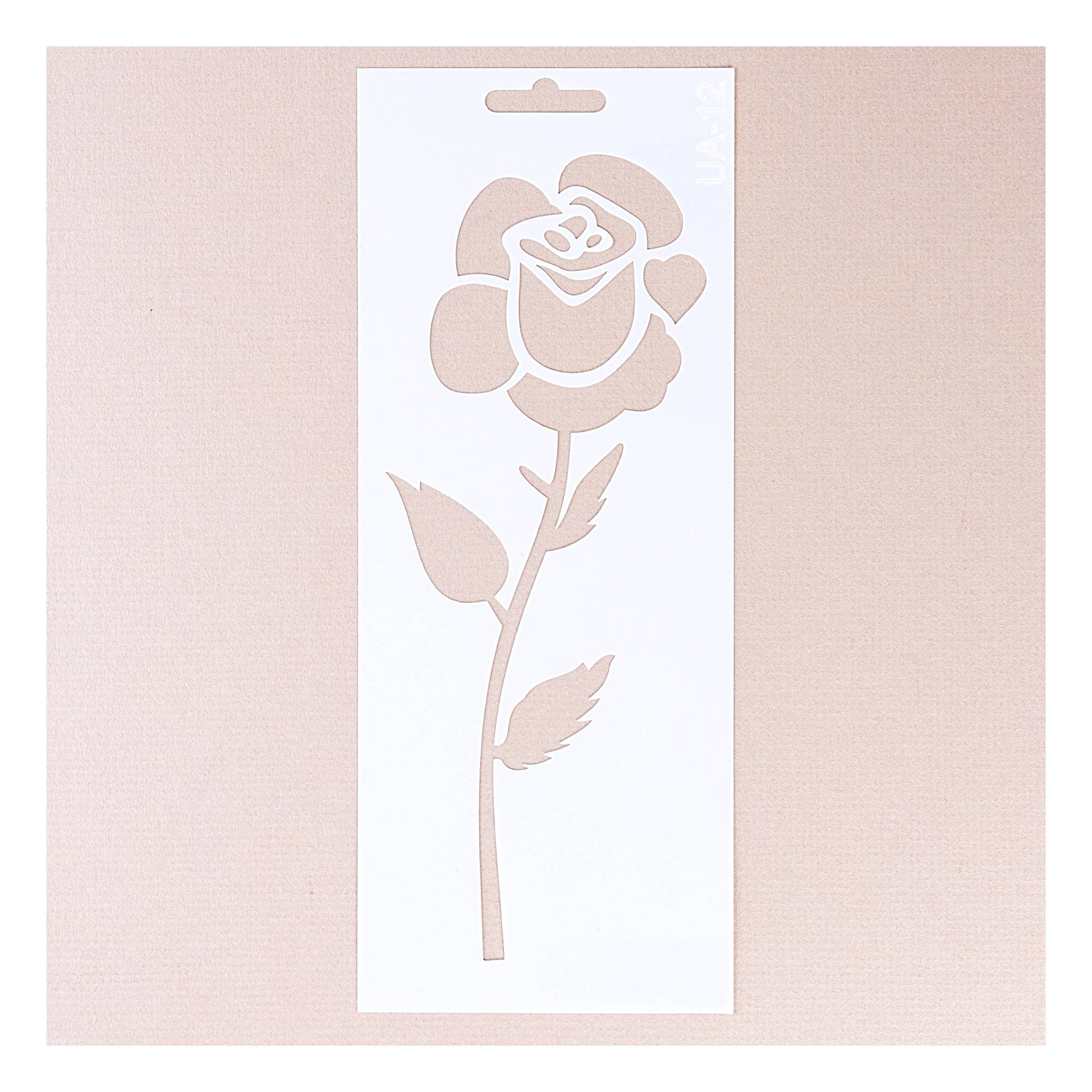 Rose Stencil 10cm x 25cm