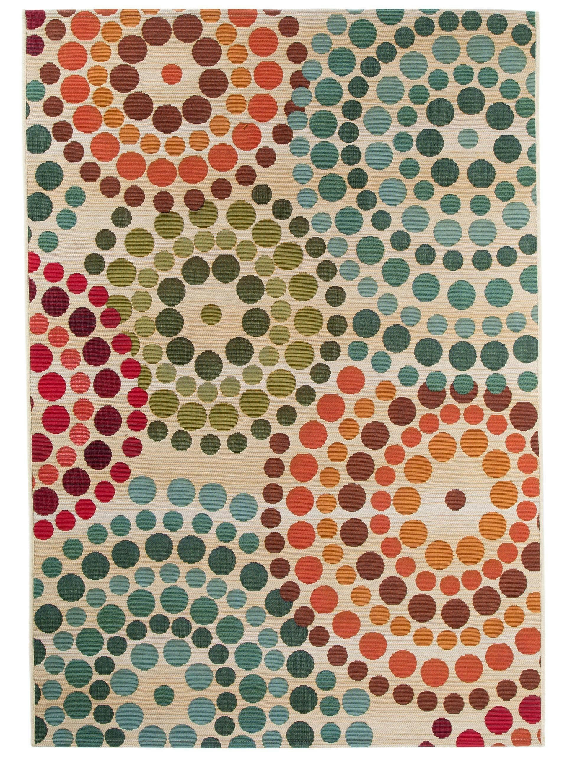 ARTIS - Tapis d'extérieur & intérieur beige/multicouleur 80x165