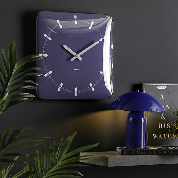 Horloge murale en métal Sucinto Dome Square