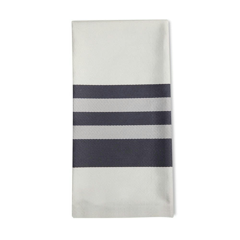 AINHOA - Serviette de table noir 50x50