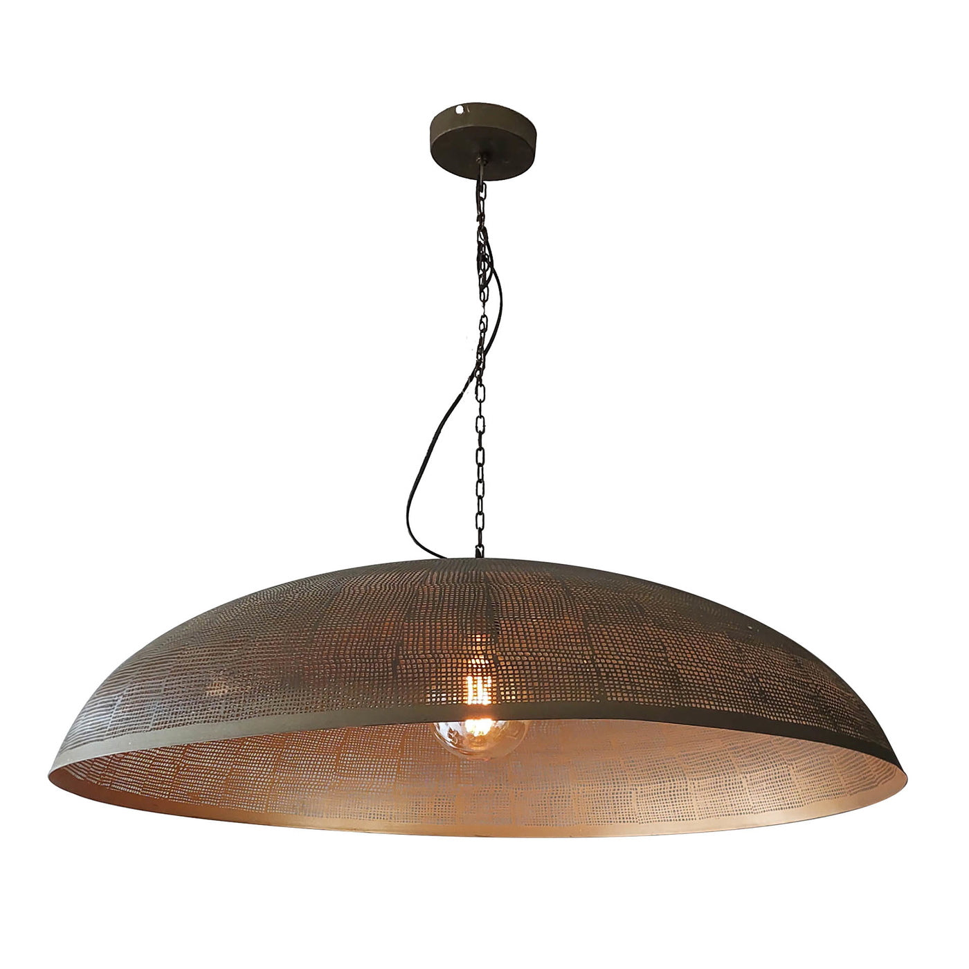 Giga Meubel Hanglamp Cosmic - Brons Antiek - 1-Lichts - Ø90x150cm