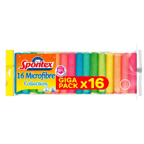 Reinigungstuch, Mikrofaser, 16er Packung, bunt
