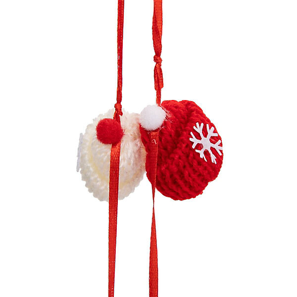 Guirlande de noël bonnets Rouge / Blanc 2m - Atmosphera