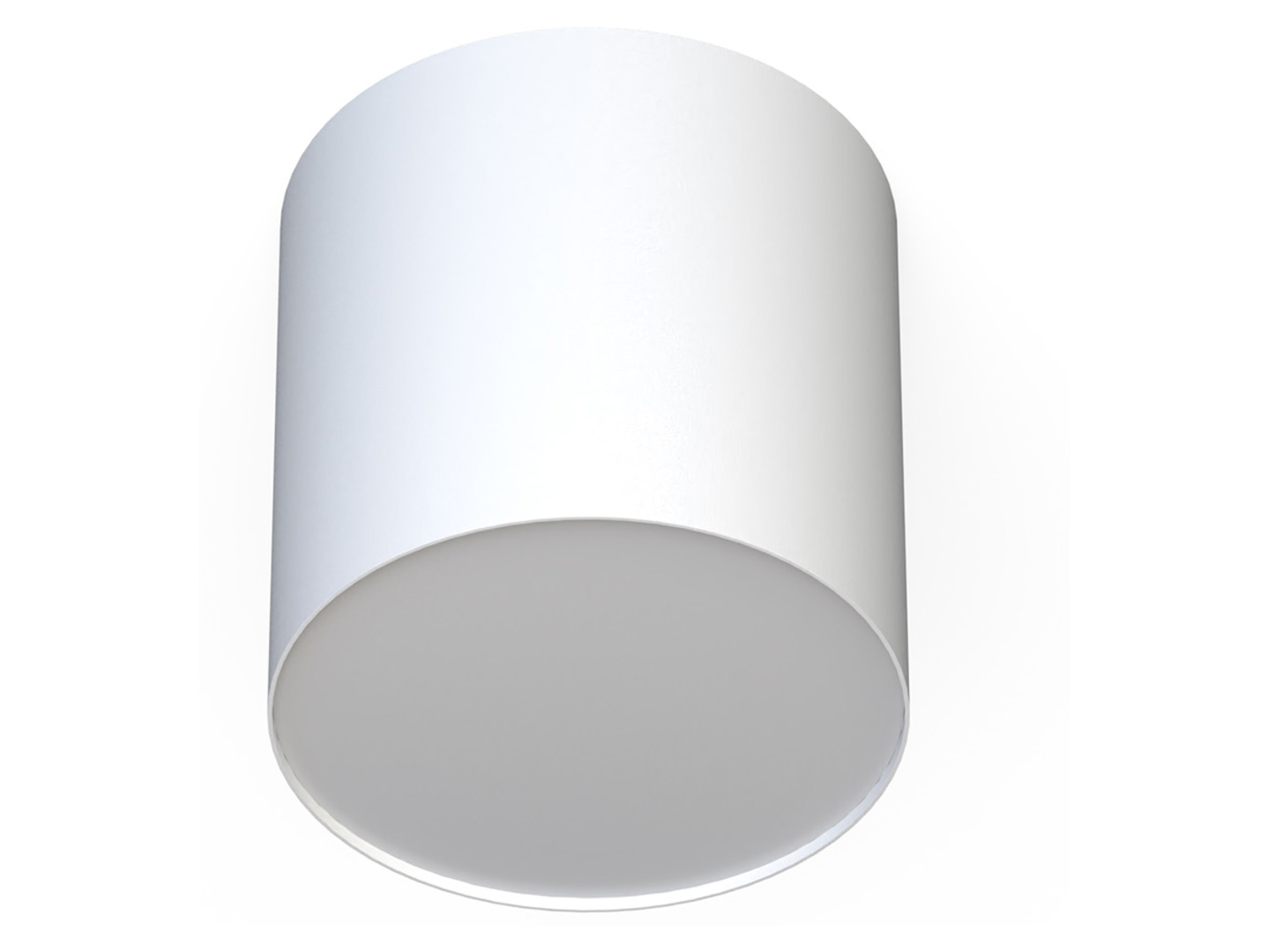 Plafon Point Plexi 13 cm stalowy biały