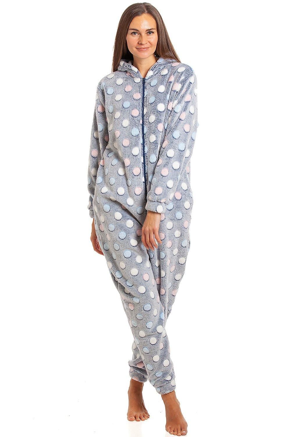 Camille Multicoloured Spot Print Supersoft Hoooded Onesie
