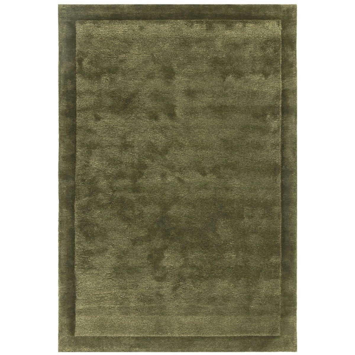 SHINE - Tapis de salon en laine vert olive 200x290 cm