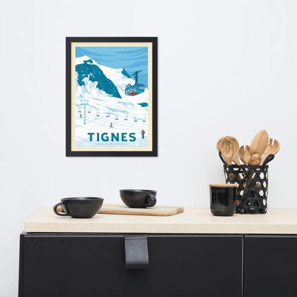 - Affiche Tignes  30x40 cm