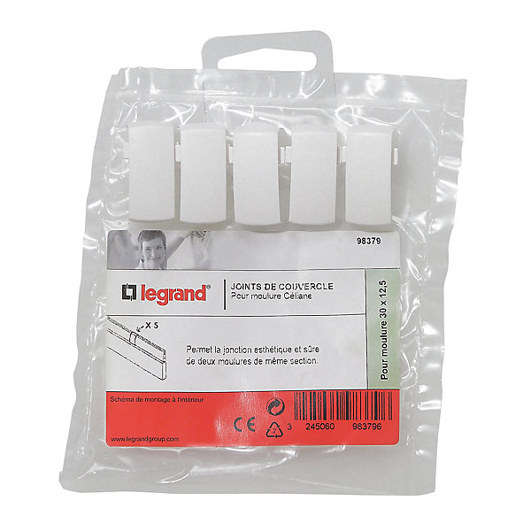 Joints de couvercle pour moulure Céliane Déco 30 x 12,5 mm Legrand