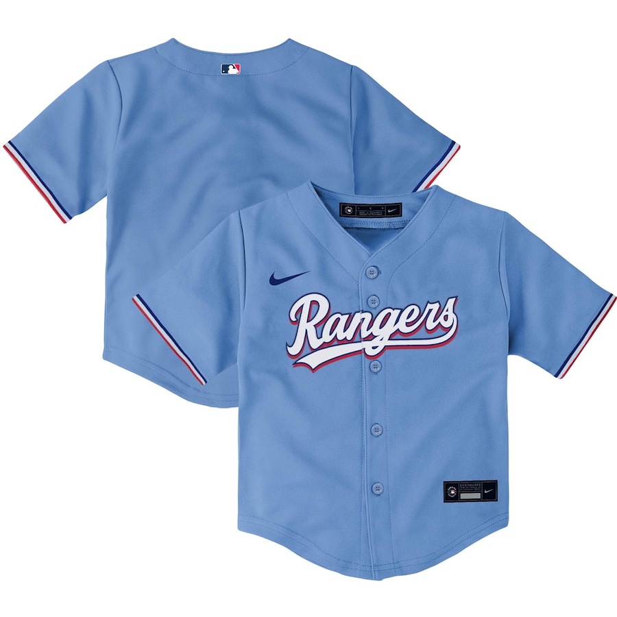 Texas Rangers Nike Toddler Alternate Replica Team Jersey - Light Blue