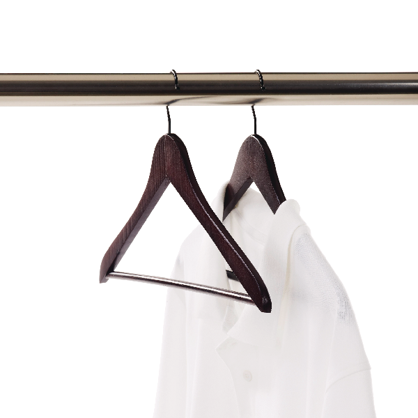 type A Walnut Wood Hanger, 18-pk