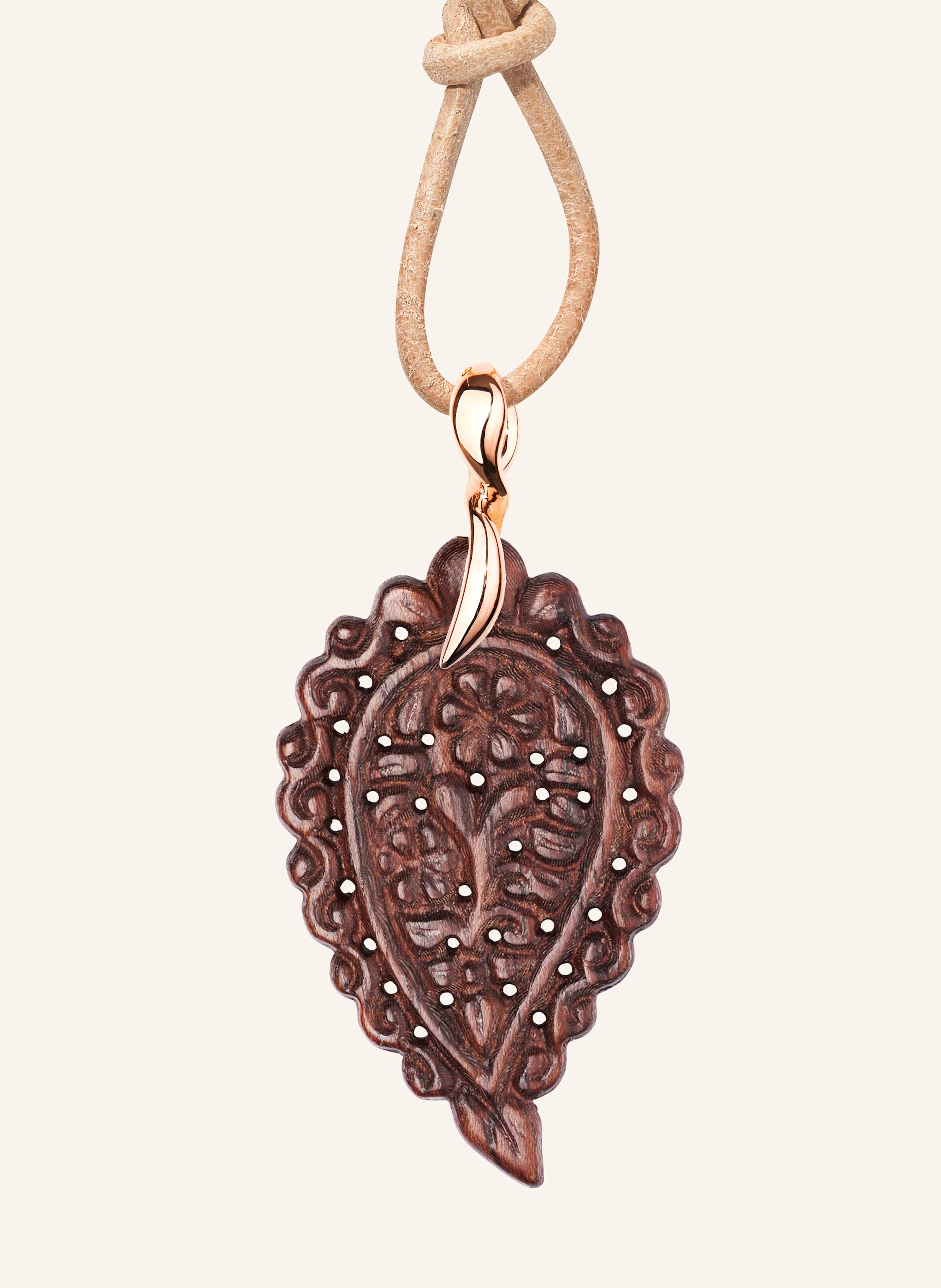 TAMARA COMOLLI Anhänger PENDANT INDIA MEDIUM SNAKEWOOD aus 18 Karat Roségold und Snakewood