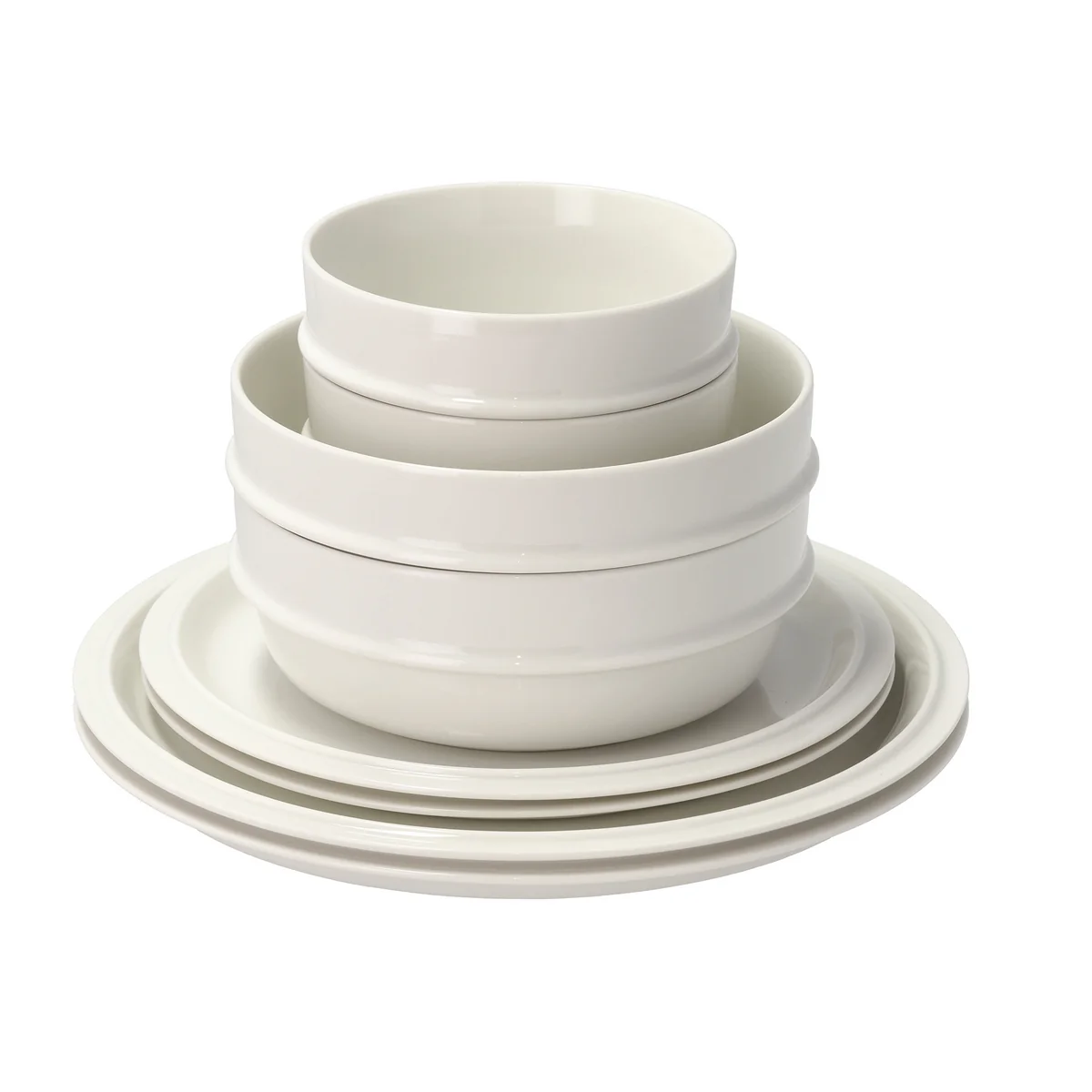 Zone Denmark - Eau Geschirrset, off white (8er-Set)