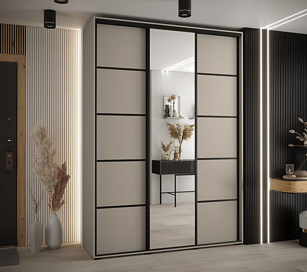 Armoire Dakota 5 a portes coulissantes 170/60/235,3portes