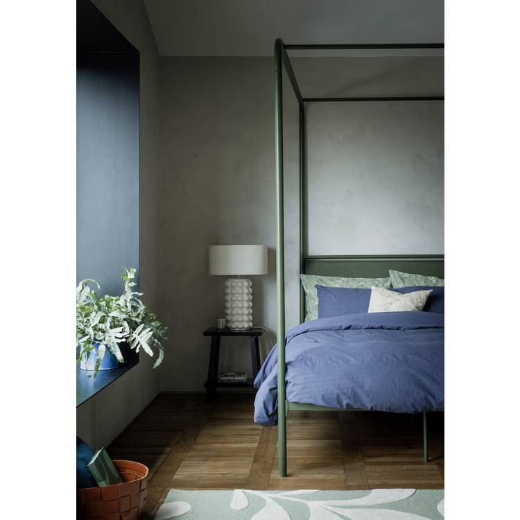 Habitat Verdant Leaf Green Wool Cut Pile Rug - 160x230cm