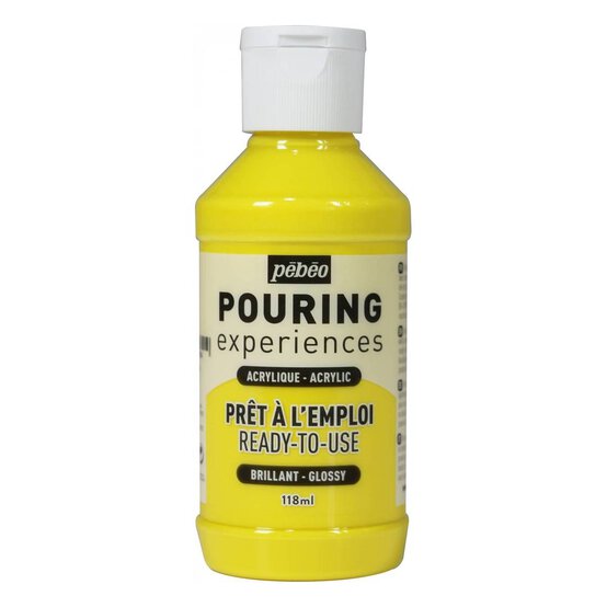 Pebeo Primary Yellow Pouring Experiences Acrylic 118ml