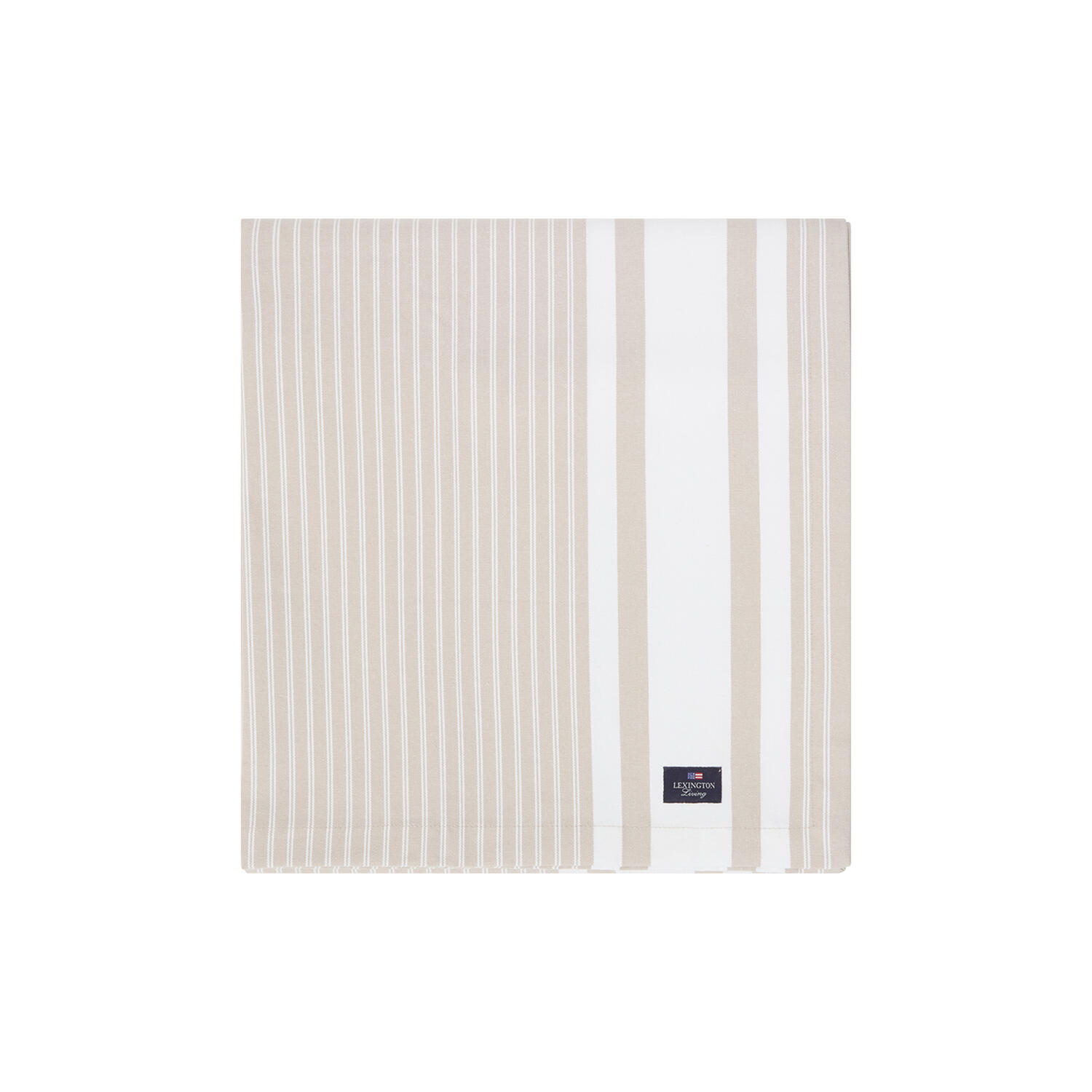 Icons Oxford Tablecloth, beige/white