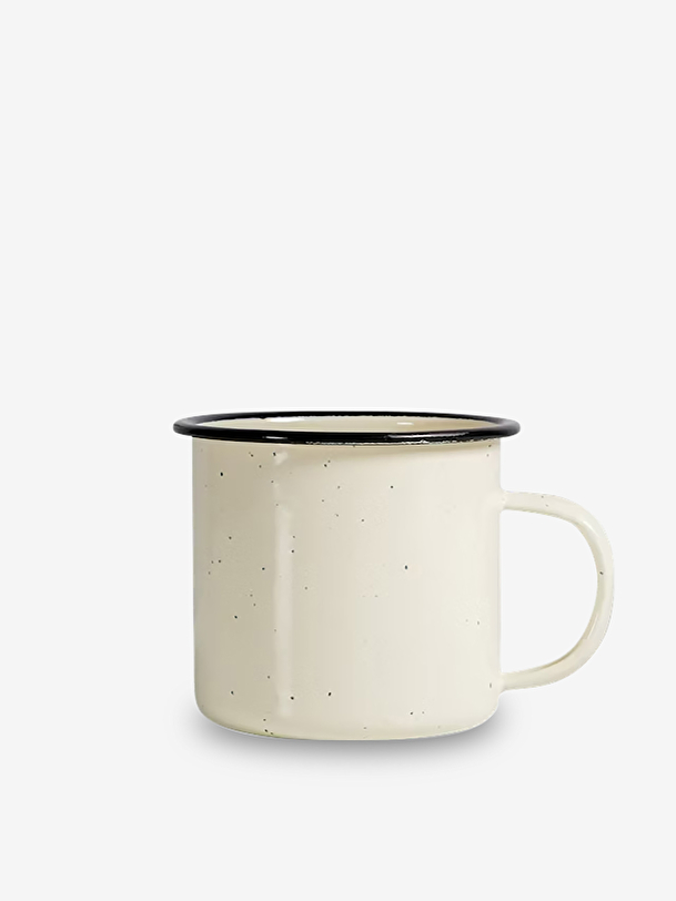 Mug metal emaille ecru - sagaform ecru