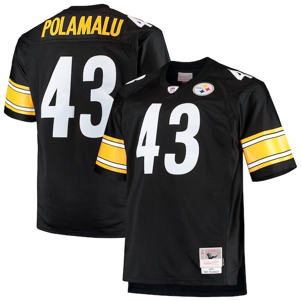 Troy Polamalu Pittsburgh Steelers Big & Tall 2005 Retired Player Replica Jersey - Black