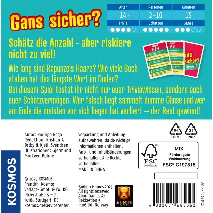 Kartenspiel Party & Quiz