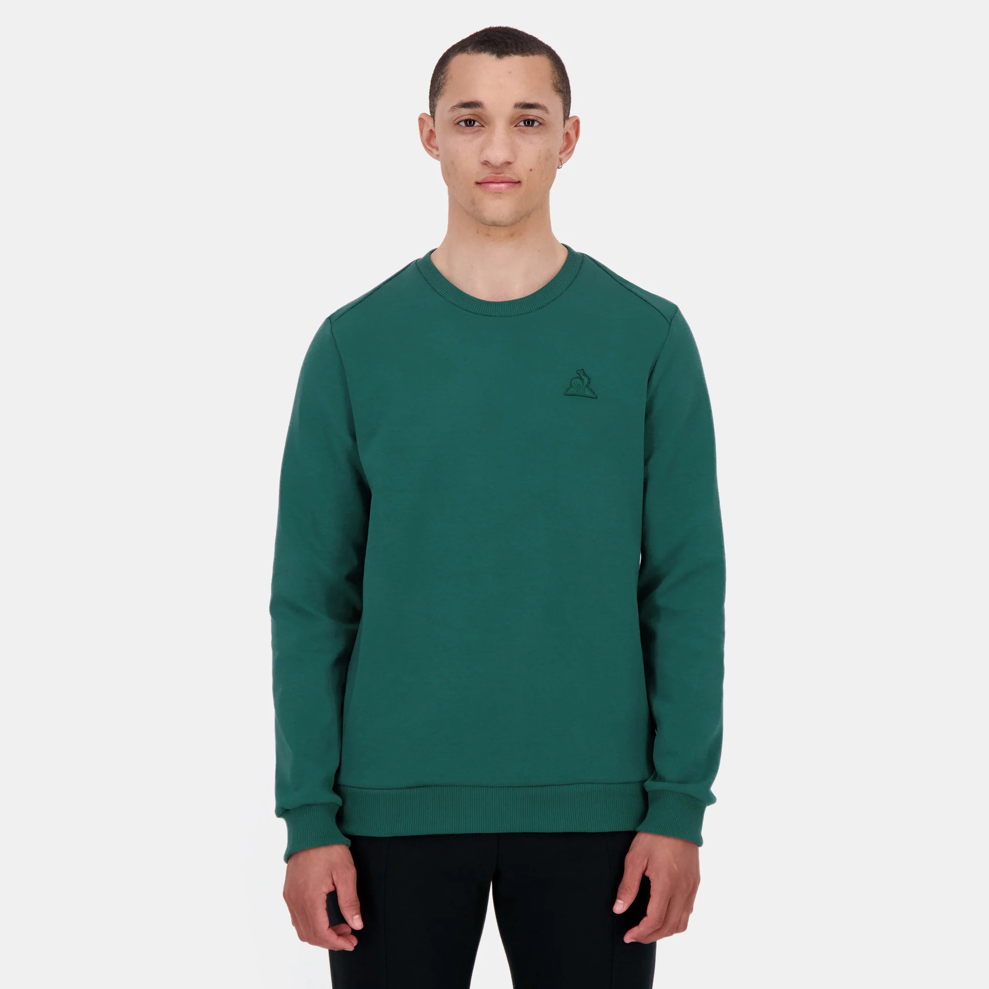 2510208-ESS T/T Crew Sweat N°1 M jasper | Sweat col rond Homme