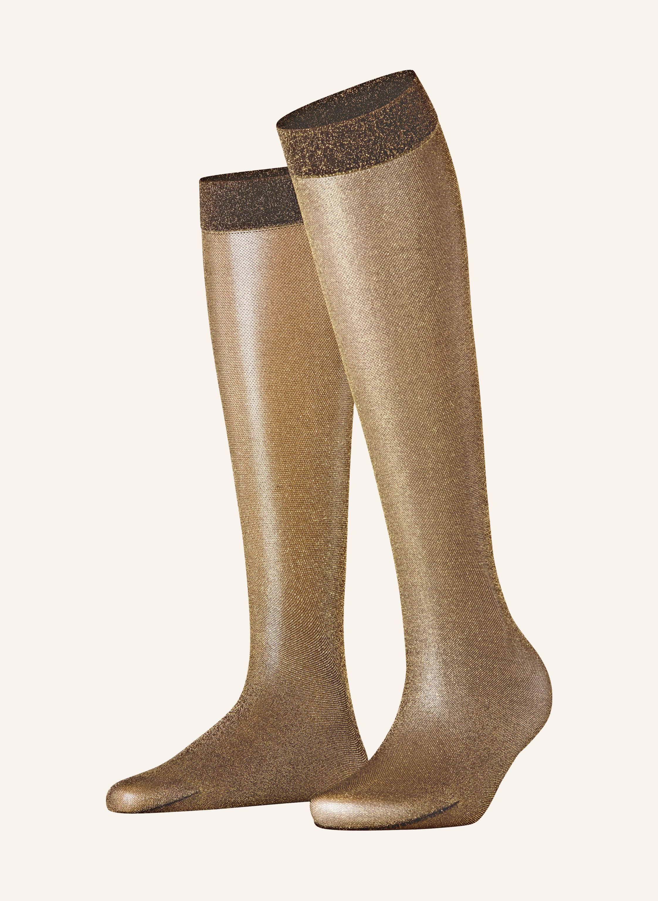 FALKE Fein-Kniestrümpfe GLITTER KH mit Glitzergarn