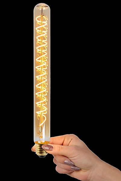 Lucide T32 - Ampoule filament - 3,2 cm - LED Dim. - E27 - 1x4,9W 2200K - Ambre