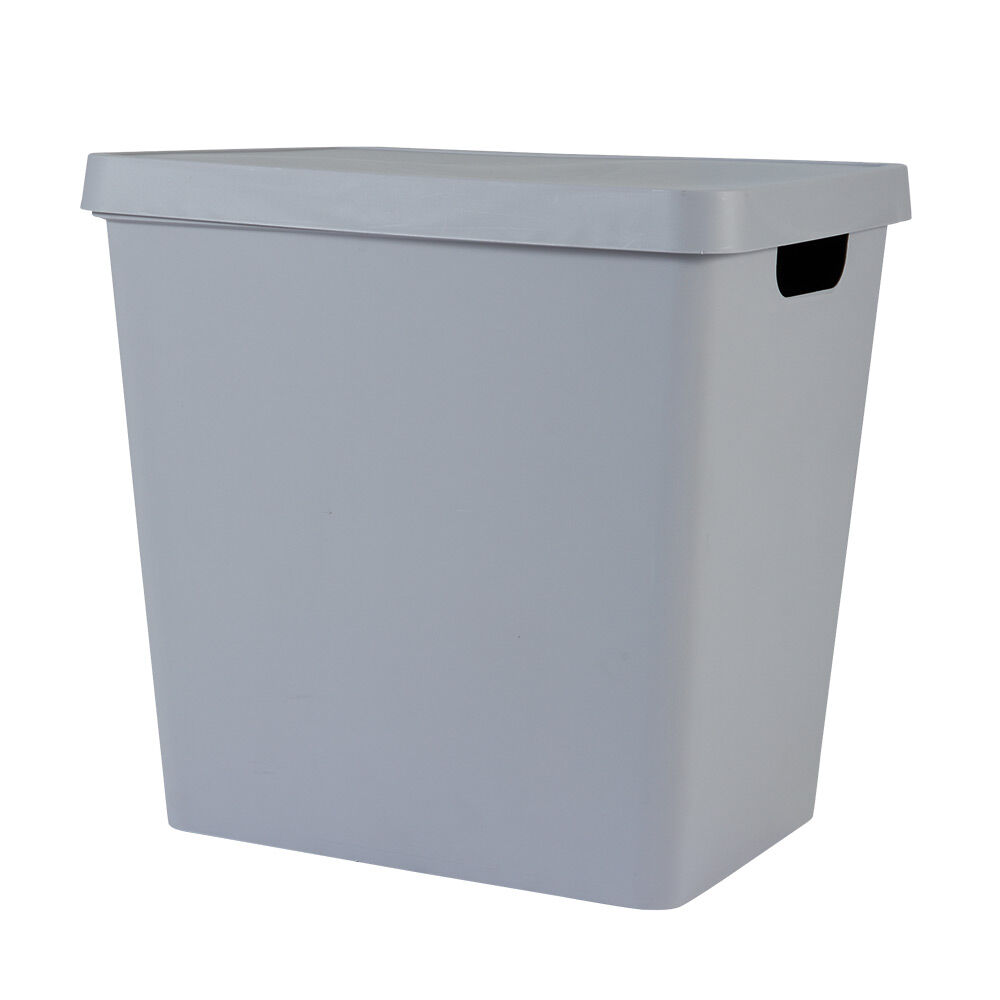 BoÎte de rangement avec couvercle grise 26 L